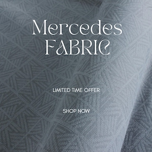 Mercedes W124 W210 E Class 200E 500E Seat  Car Upholstery Fabric Lining - No Foam - 59&quot; - 150CM -  Seat , Automobile, Door
