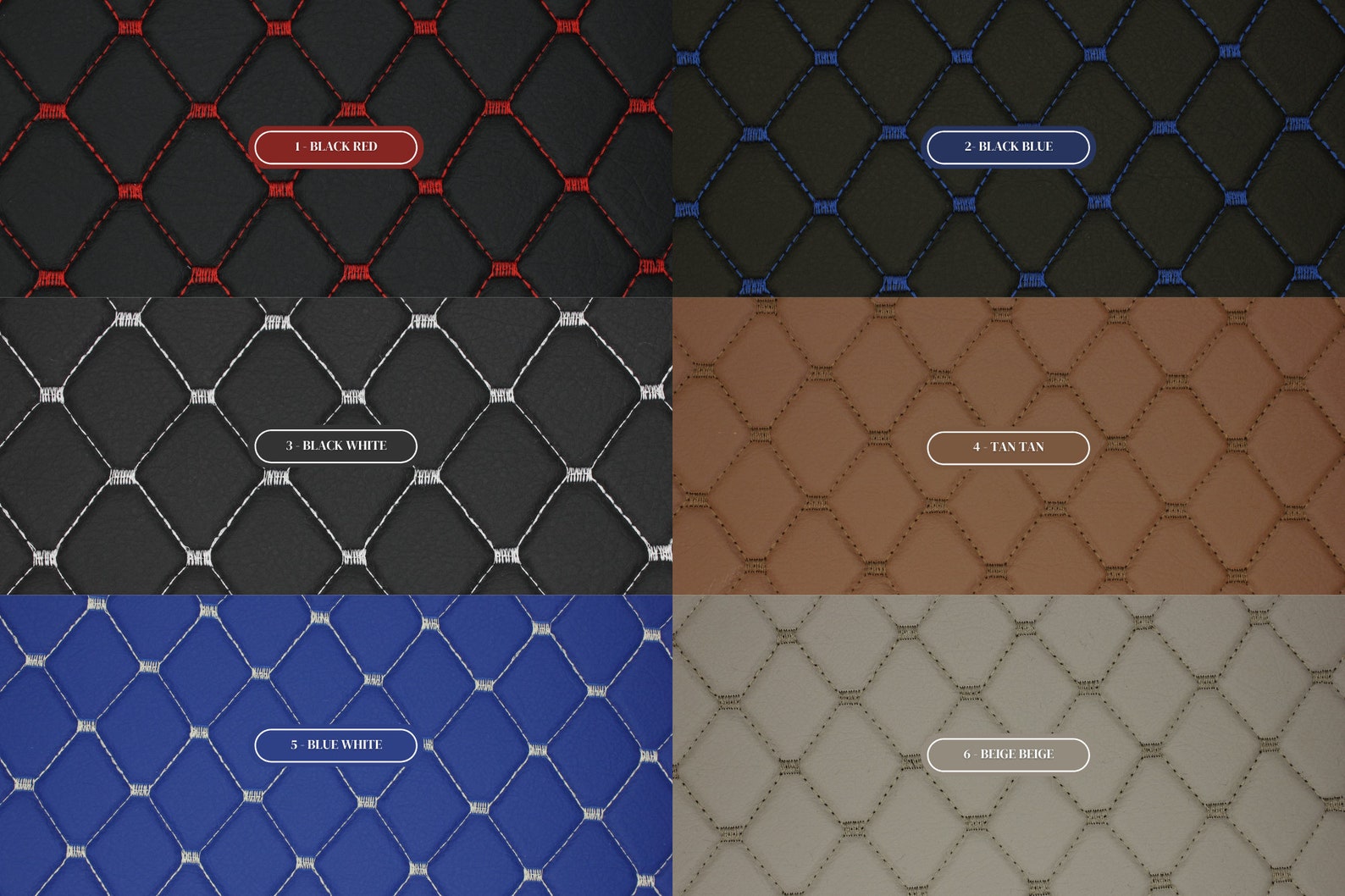 Quilted Vinyl Faux Leather Car Upholstery Fabric Etsy