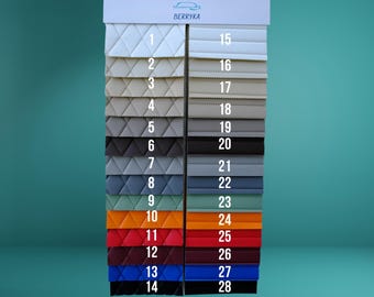 Tessuto per rivestimenti in similpelle color acquamarina di qualità marina / Vinile con supporto in schiuma / Impermeabile e resistente ai raggi UV / 140 cm / 55,1" di larghezza / Auto, barca, mobili