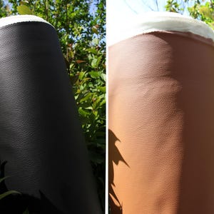 Vinyl Faux Leather Car Upholstery Fabric | No Foam | 140cm & 55 Wide | Grain Artificial Leather Automotive Boat Yacht Marine