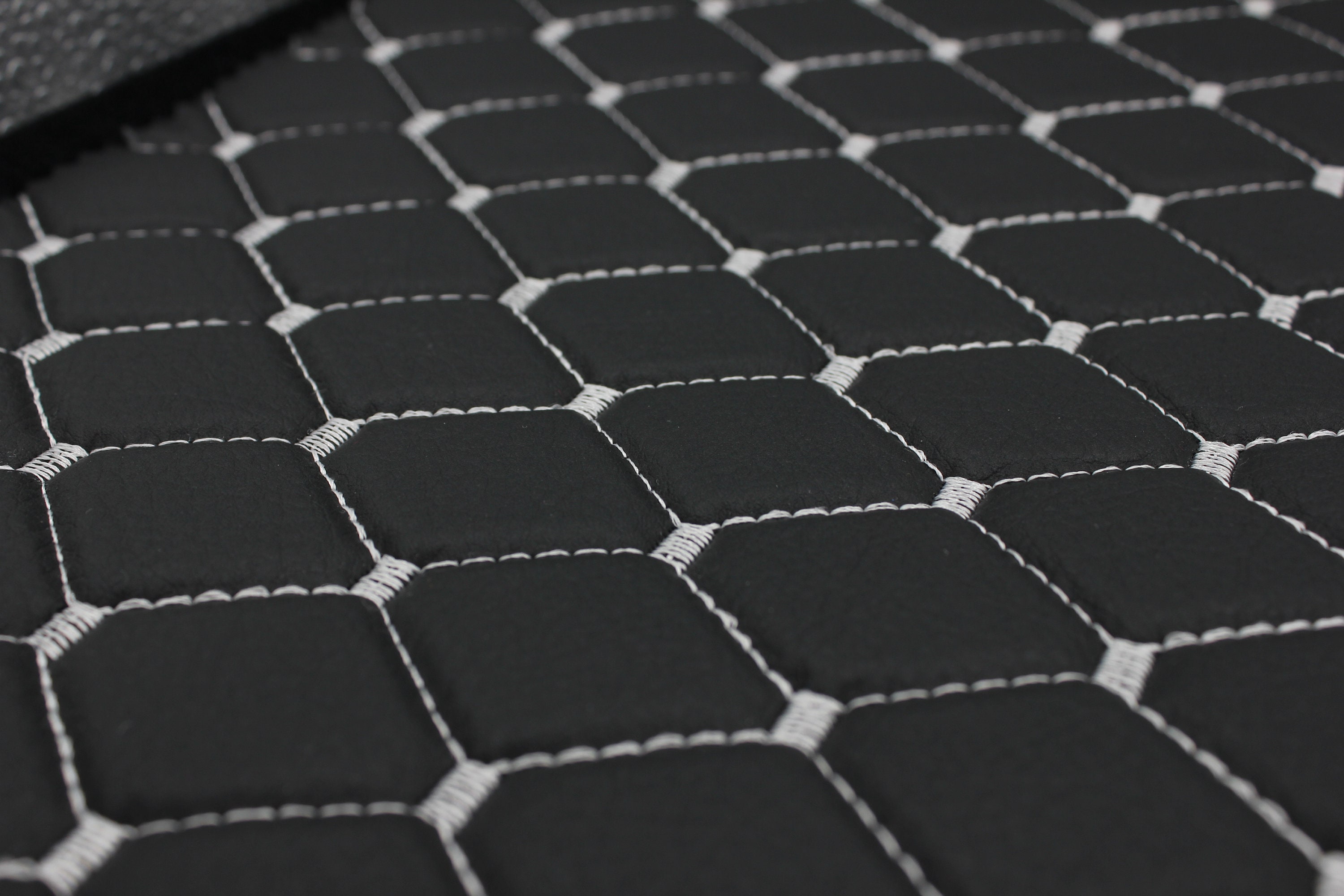 Quilted Vinyl Faux Leather Car Upholstery Fabric Etsy