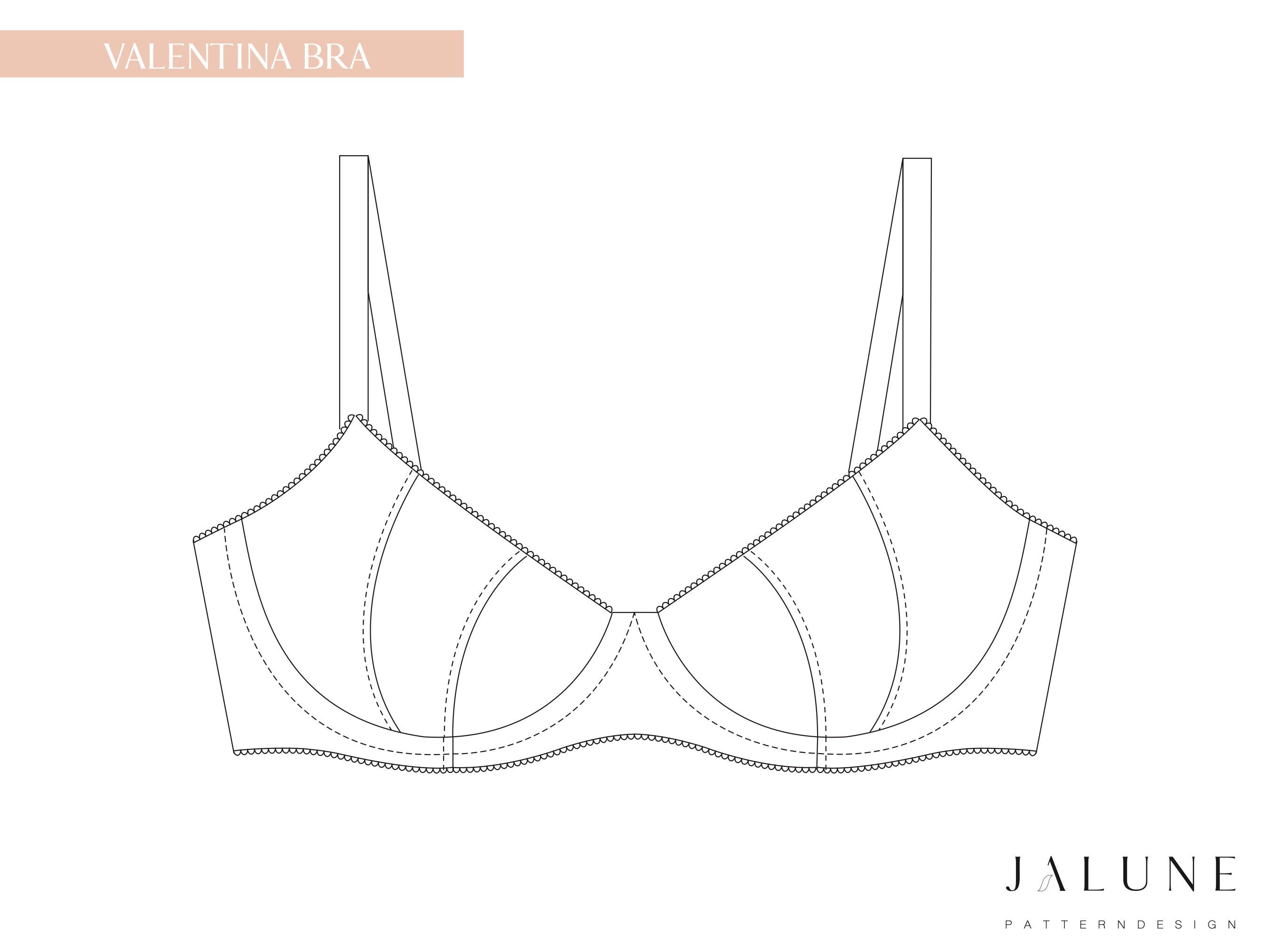Basic Bra Pattern Block sloper Cup Size AA & D UK Created for