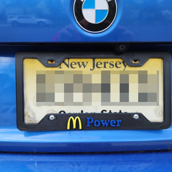 Bmw Black License Plate Frame - Etsy