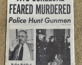 The Godfather Movie Replica – "Vito Feared Murdered" Newspaper Print