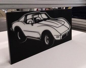 Muscle Vintage Classic Car Wall Art, Sports Car Enthusiast Collectors.