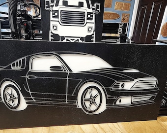 Motorsport Racing Car Decor, Custom Automobile Car Wall Art, Gamer Room Garage/Shop Gift,