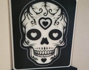 Wall Art, Home Decor, Custom Signs, Gifts. sugar skull