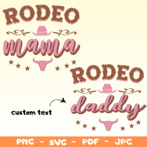Rodeo Family Birthday Party Svg, Rodeo Mama Png,Rodeo Daddy Shirt Svg,Custom Rodeo Tee Png,My First Rodeo,Western Style Family Png