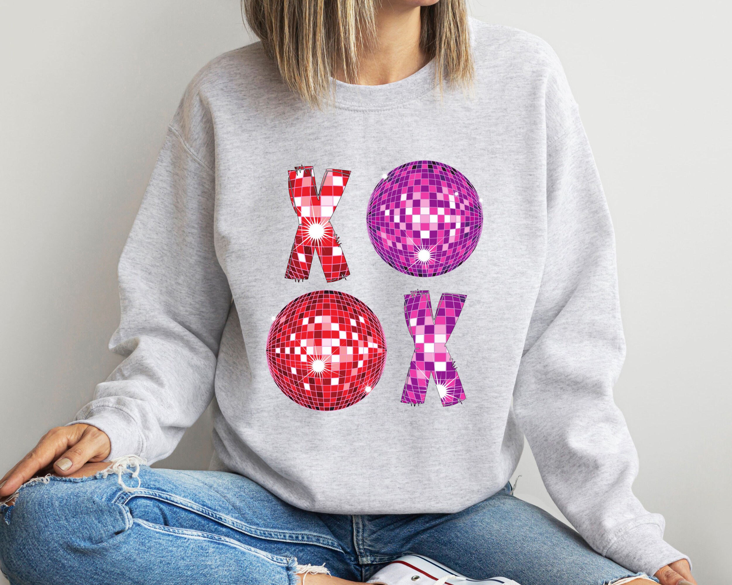 XOXO Faux Sequin PNG, Disco Ball Valentine, Valentines Day Png, XOXO ...