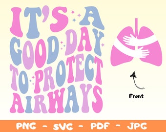 Protect Airways SVG: Respiratory Therapy Design (Digital Download)