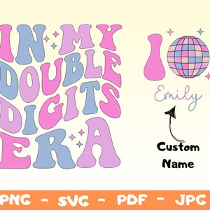 Personlig i min tvåsiffriga era: 10-årsdag SVG PNG (digital nedladdning)