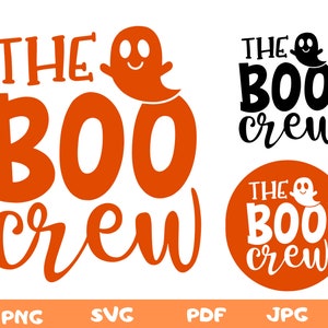 The Boo Crew Svg,Halloween Svg,Halloween Shirt Png,Halloween Family Shirt Svg,Ghost svg,Halloween svg cut files,svg files for cricut,Tee Png