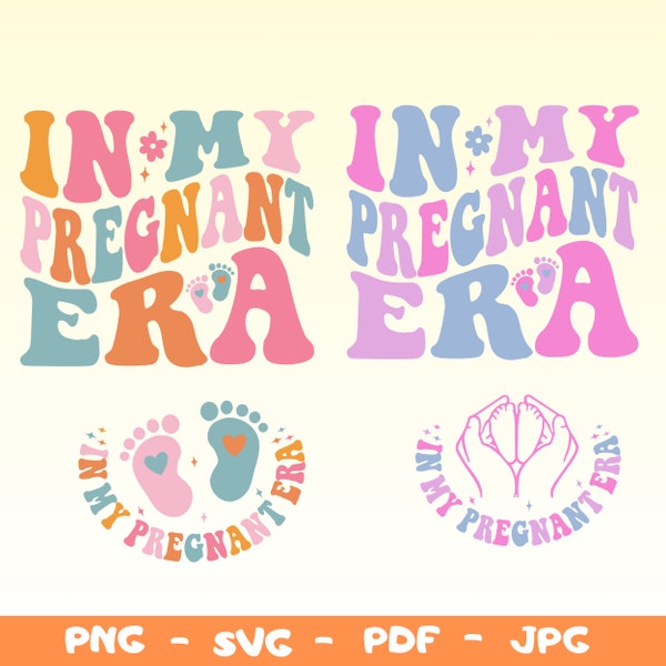 Pregnancy Announcement,In My Pregnant Era Svg,Pregnancy Humor Svg  Pregnant SVG,Baby Shower Gift Png,In My Pregnancy Era Png,Mom To Be Svg