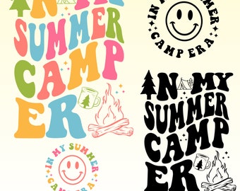 Summer Camp Era SVG: Retro Camping Shirt Design (Digital Download)