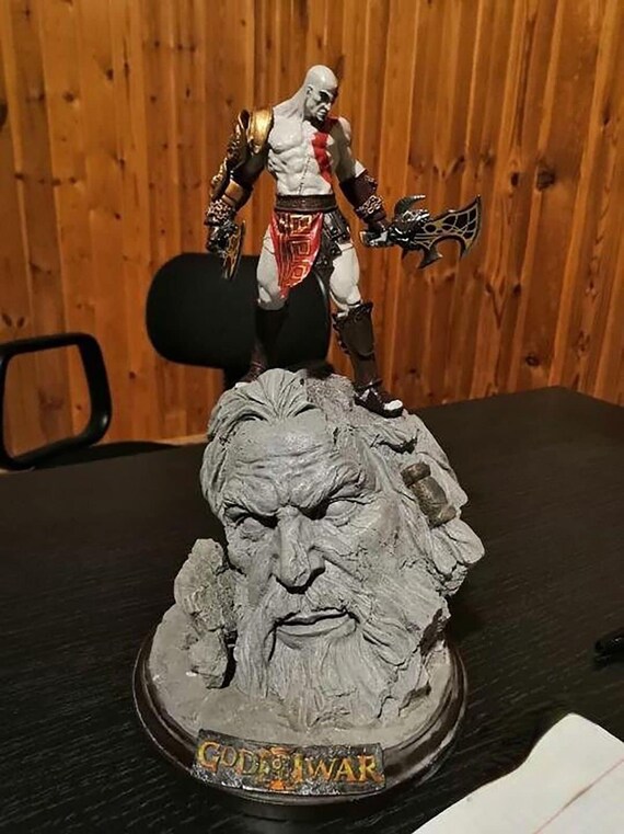 Kratos God of war and Bust - STL 3D print files