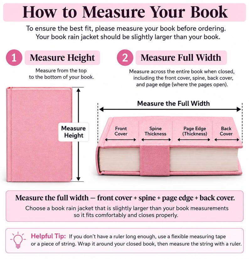 Book Rain Jacket: Clear Protective Book Cover with Snap Closure image 4