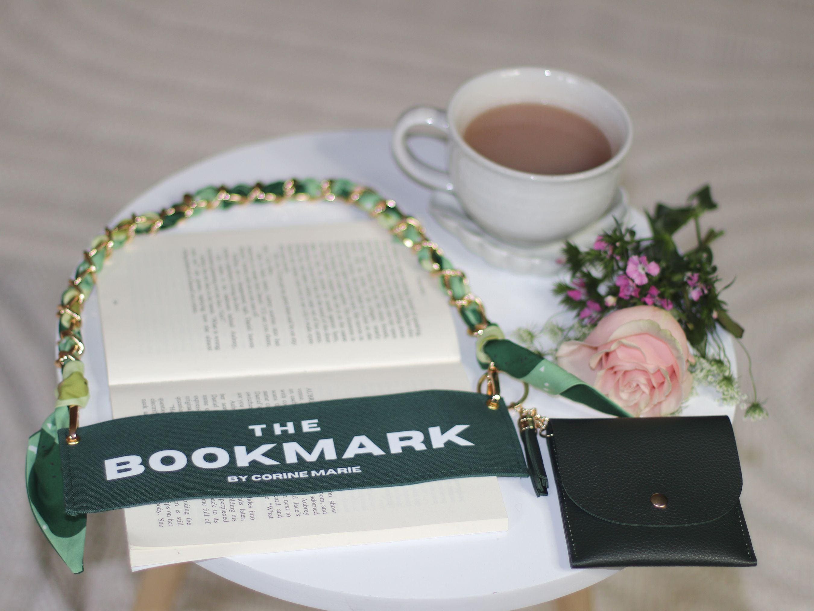 Bookmark with Detachable Strap, FabricnBook Carrier, Bookmark Purse