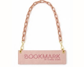 Lia Bookmark: segnalibro a borsa con tasca e maniglia per il trasporto