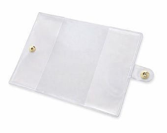 Book Rain Jacket: Clear Protective Book Cover with Snap Closure