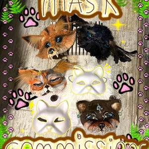 animal mask commissions (message before buying)