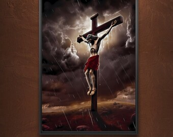 Jesus Christ Wall Art - "Good Friday" - Original Digital Art - Easter - Digital Download (5 Files)