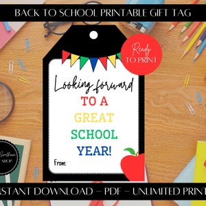 Back to school gift tag, It’s going to be a great year, Meet the teacher gift, Back to school printable, Student printable, Teacher gift tag