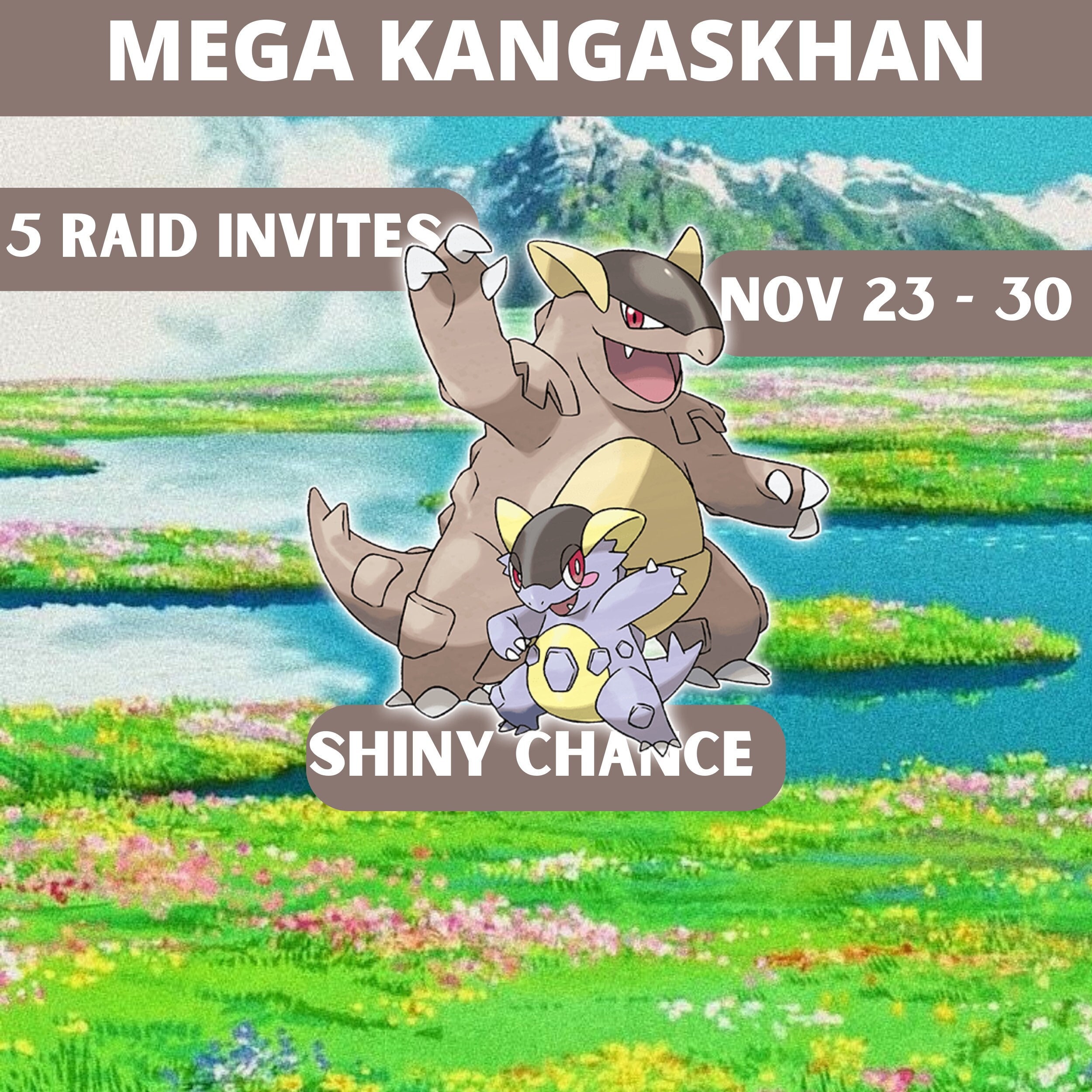 Kangaskhan EVENT 6IV Pokemon X/Y OR/AS S/M Us/um Sw/sh Bd/sp