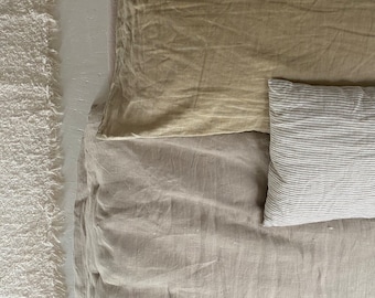 linen striped pillowcase