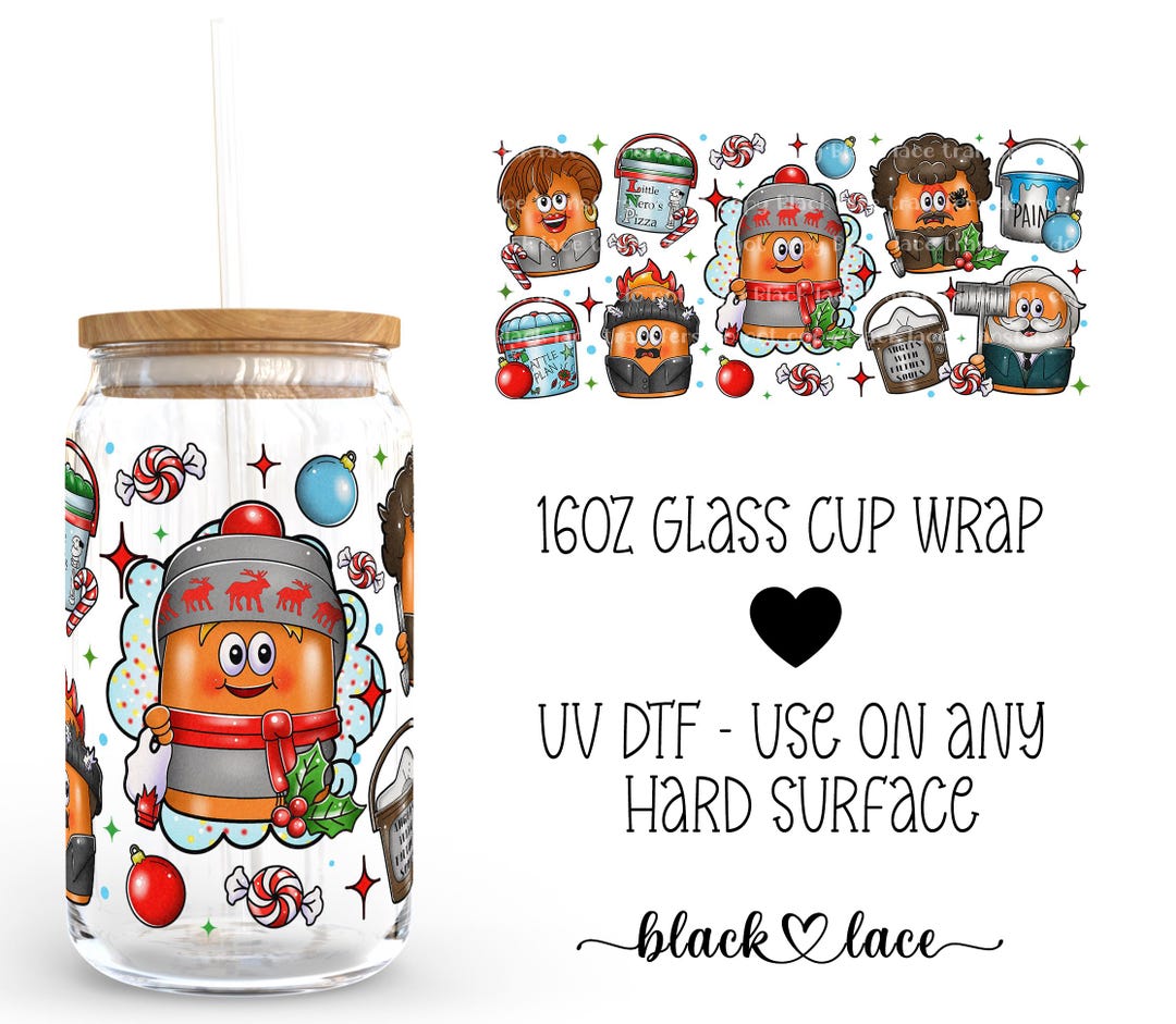 UV DTF Cup Wrap | Libby Beer Can Glass 16oz | Home Alone Nuggets | - Etsy