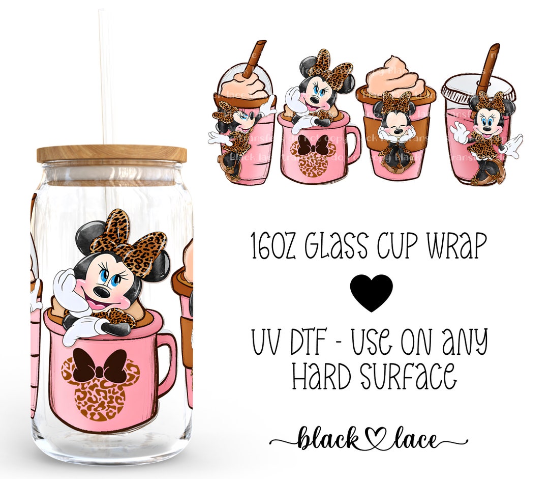 UV DTF Cup Wrap | Libby Beer Can Glass 16oz | Mouse Coffee | - Etsy
