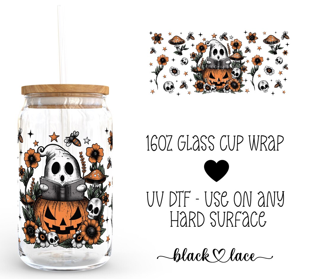 UV DTF Cup Wrap | Libby Beer Can Glass 16oz | Ghost Stories | - Etsy
