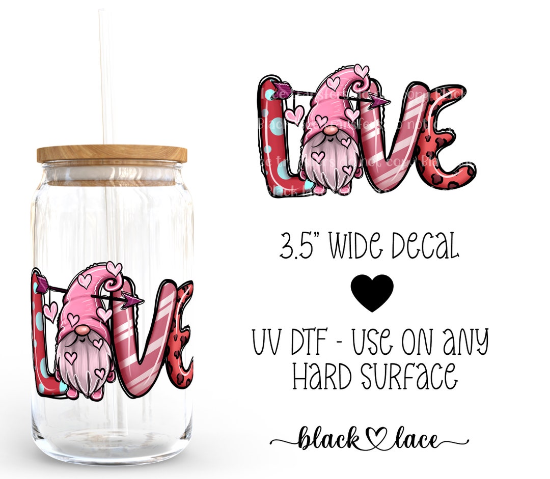 UV DTF Cup Wrap | Libby Beer Can Glass 16oz | Love Gnome | - Etsy