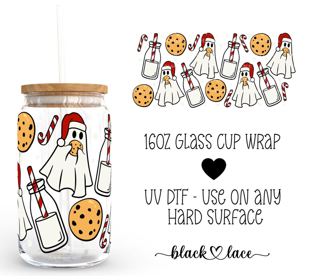 UV DTF Cup Wrap | Libby Beer Can Glass 16oz | Cookie Ghostie | - Etsy