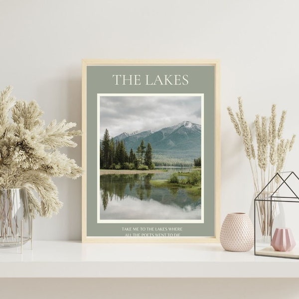 The Lakes Taylor Swift Digital Poster Print, Folklore Album,Music Lyrics Quote, Swiftie Gift Merch Wall Art Home Decor