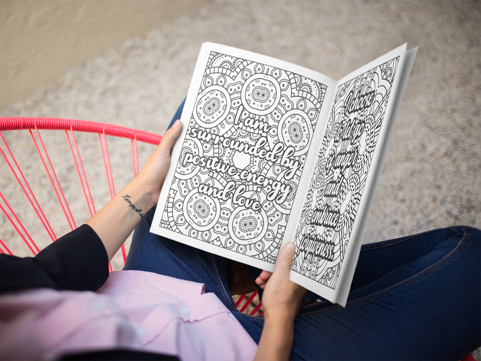 Adult Coloring Book Motivational Quotes downloadable PDF - Etsy