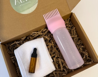 Hair Oil Applicator Bottle with Jojoba Oil: Scalp Care Gift