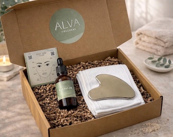 Stainless Steel Gua Sha Kit: Face Sculpting Tool with Jojoba Oil