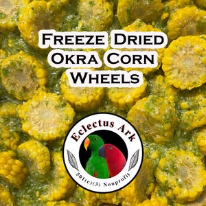 Freeze Dried Okra Corn Wheels