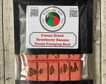 Erdbeer-Bananen-Pekannuss-Futterriegel im 3er-Pack