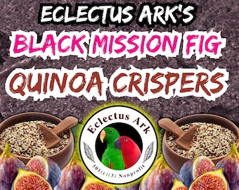 Croustillants au quinoa déshydraté - Arôme - Figue noire de mission pour perroquet