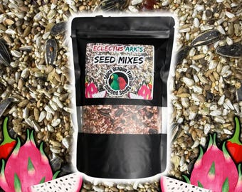 Eclectus Ark's Seed Mixes - Spicy Dragon Fruit Infused Seed Mix for All Parrot Species