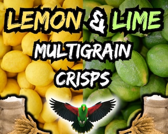 Dehydratred Lemon & Lime Multigrain Crisps for Parrots