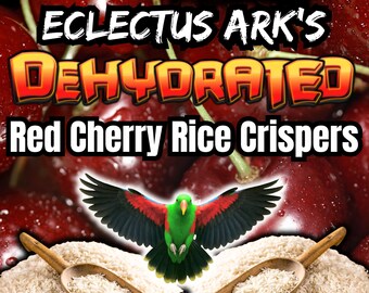 Friandise à légumes déshydratée pour perroquets, cerises rouges