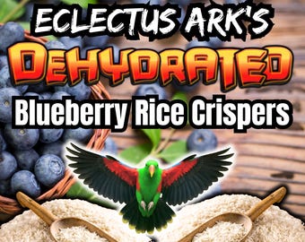 Crispers de riz aux bleuets déshydratés Gâterie pour perroquets