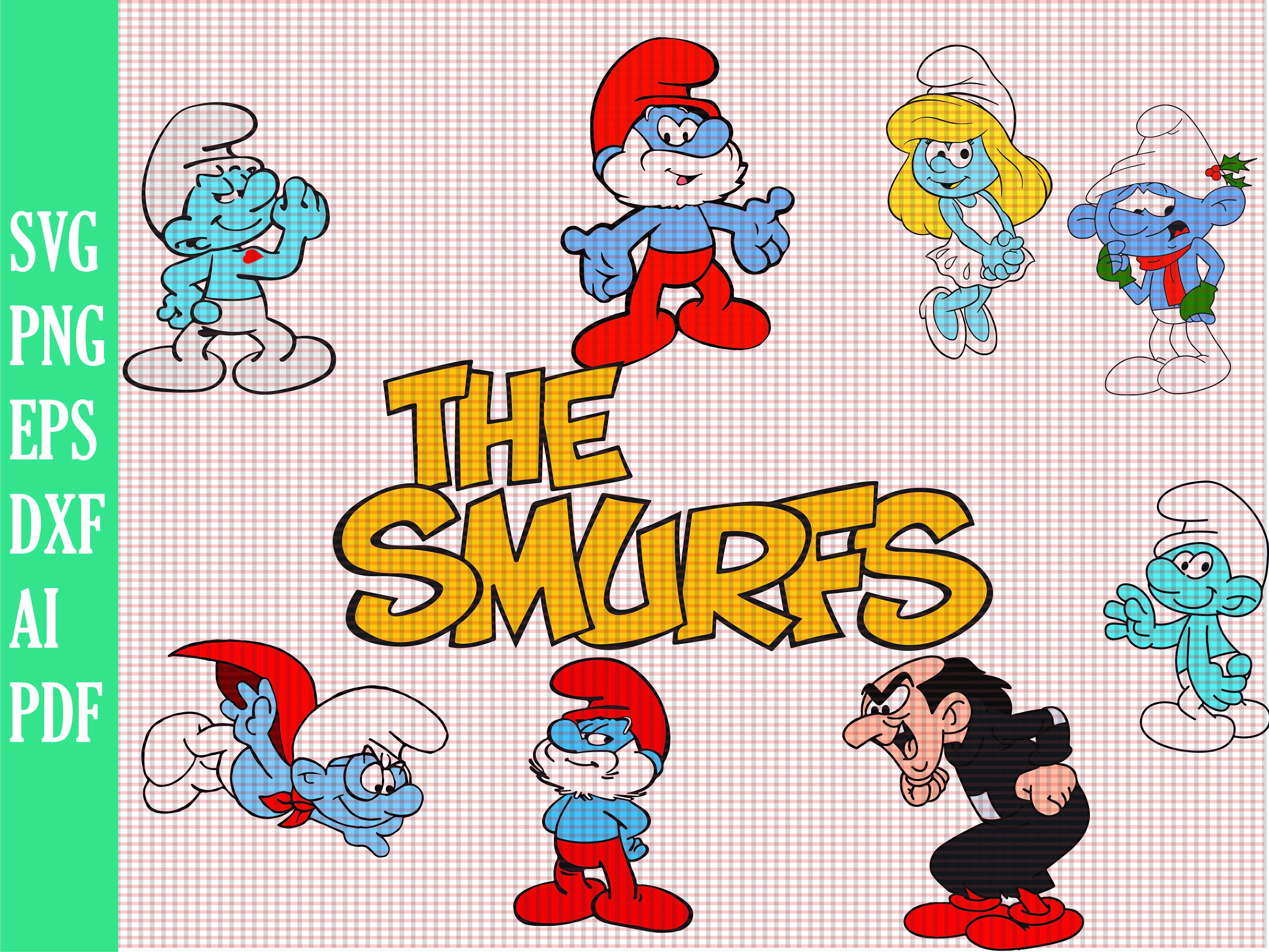 Smurf Svg Smurf Vector Papa Smurf Vector Svg Gargamel Etsy My XXX Hot