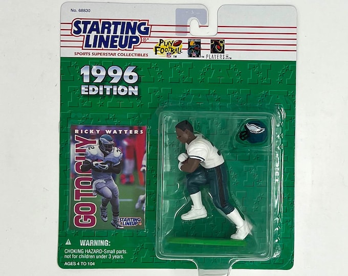 Vintage 1996 NFL Starting Lineup Ricky Watters Philadelphia Eagles Action Figure