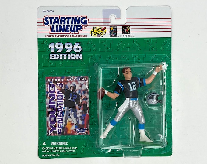 Vintage 1996 NFL Starting Lineup Kerry Collins Jaguars Action Figure and Card