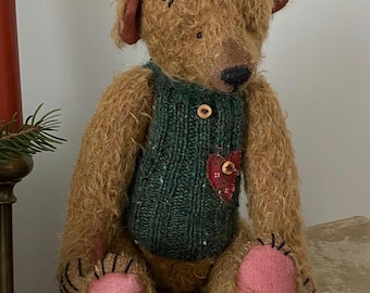 OOAK Artist Teddy Bear: Handmade Collectible Plush Animal