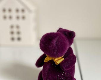 Handmade Hippo Plush: Jointed Collectible Artist Toy