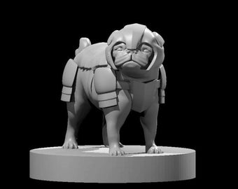 Pug in Armor Dnd, Pathfinder Mini